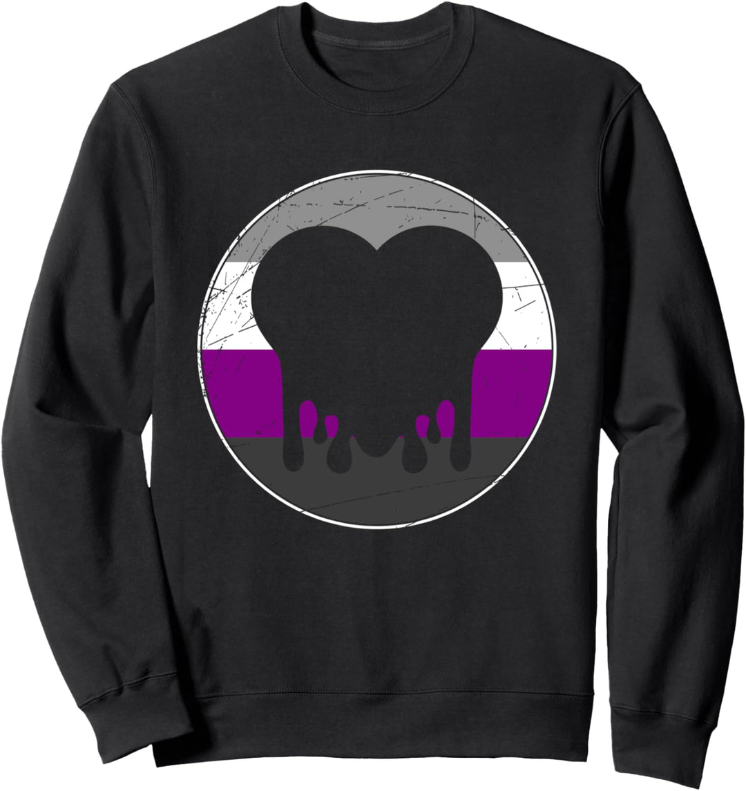 Ace Flagge Herz LGBTQIA Gay Pride Queer Geschenk Asexuell Sweatshirt