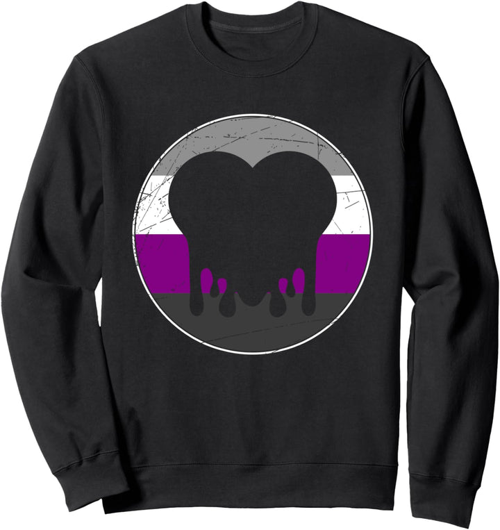 Ace Flagge Herz LGBTQIA Gay Pride Queer Geschenk Asexuell Sweatshirt