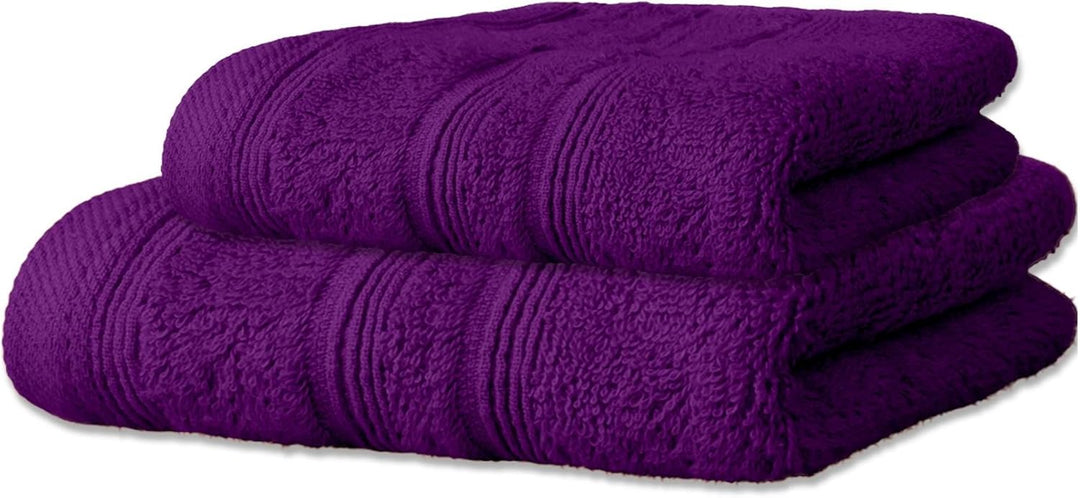 CelinaTex Capri Handtuch-Set 2teilig 1x 80 x 200 cm 1x 70 x 140 cm lila Baumwolle Frotteehandtuch 5)