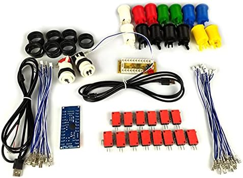 Arcade-Möbel-Set, 61 cm (24 Zoll), aus MDF-Holz, Acrylmethacrylat, Komponenten, 28 mm Knöpfe und Joy