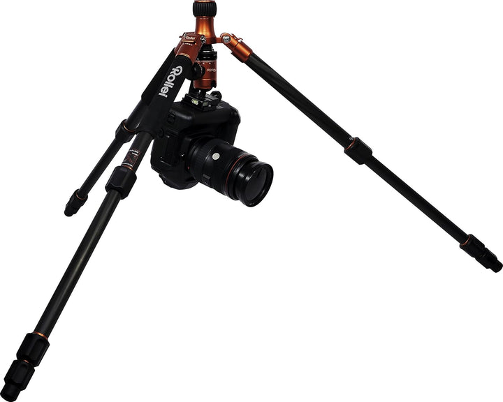 Rollei C5I | Orange | leichtes Foto-Stativ | Alu | Reise-Stativ | Macro | Monopod | Arca Swiss Orang