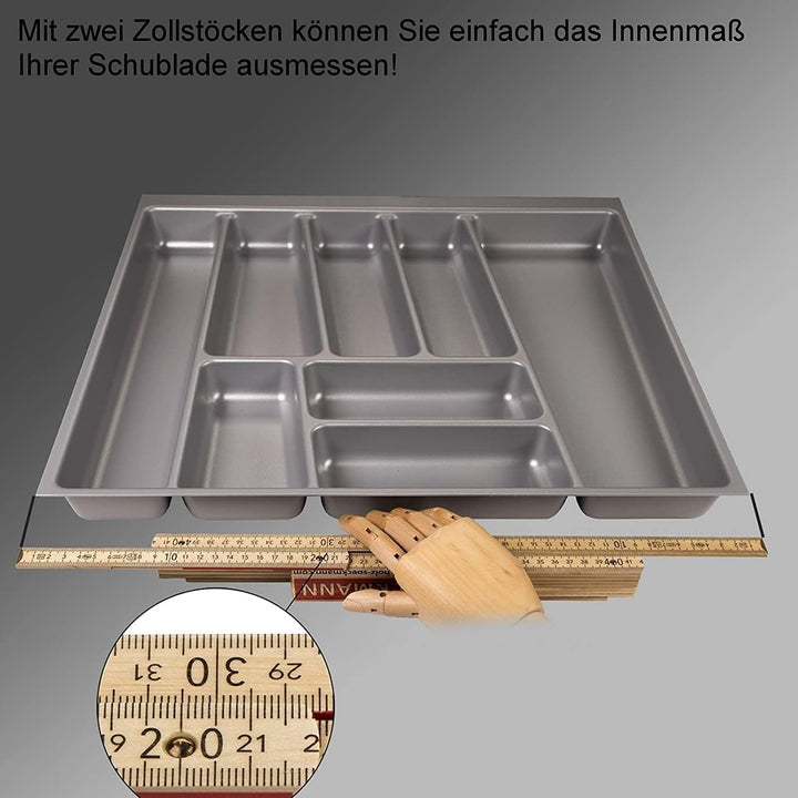 ORGA-BOX® II Besteckeinsatz für Nobilia 50er Schublade bis 07/2012 (462 x 405 mm BITTE MESSEN SIE IH