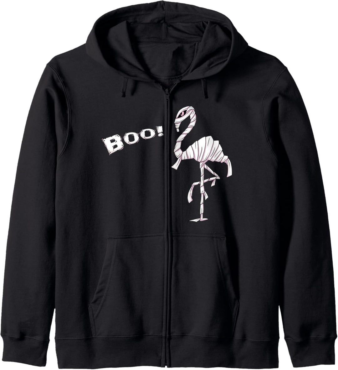 Boo Pink Flamingo Mumie Halloween Kostüm Kapuzenjacke