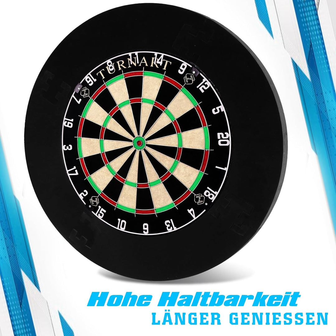 Dartscheibe Kork, 45CM Dart Scheibe, Dartscheibe Steeldart 6 Dartpfeile Metallspitze,Professionelle