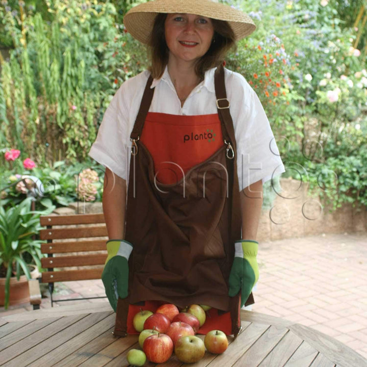 planto Profi-Pflücktasche Ernteschürze Garten, Gartenschürze für Ernte, Sammelschürze, für Gartenabf