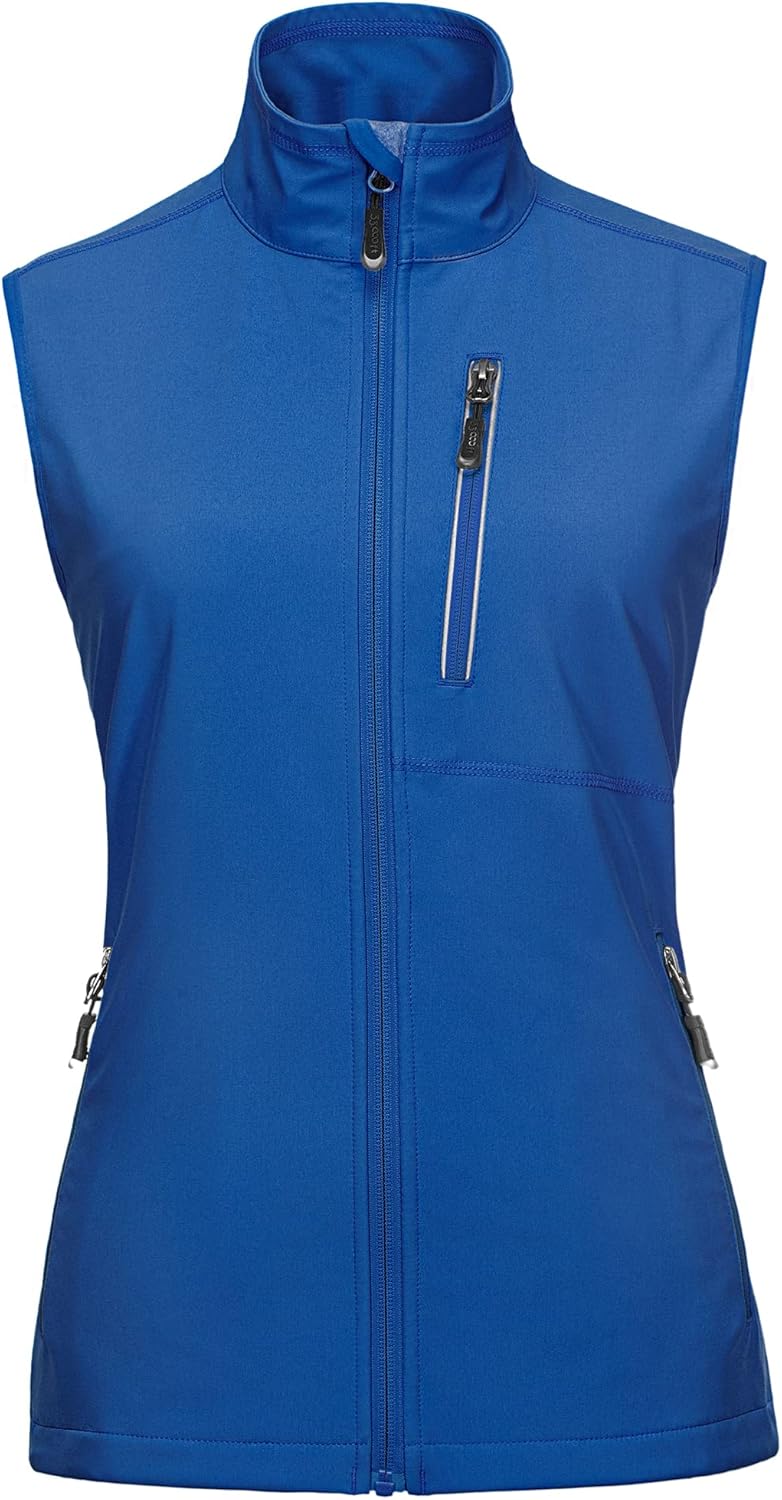 33,000ft Damen Leichte Laufweste Outdoor Softshell Weste Frau Ärmellose Jacke Winddichte Wasserdicht