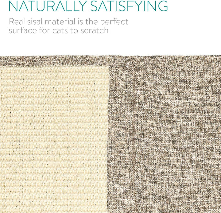 Navaris Katzen Kratzmatte Kratzschutz Sofa - Sisal Kratzteppich 130 x 45 cm für Katze - Couch Katzen