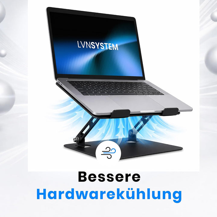 Laptop Ständer Höhenverstellbar – Notebook/Tablet Halterung Ergonomisch & Stabil – Stahl Ständer Sch