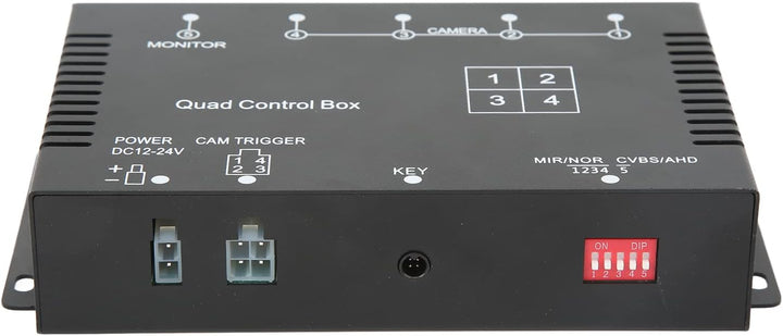 KIMISS 4-Kanal-Video-Splitter, 1080P AHD 4-Kanal-Video-Splitter-Controller DC12V 24V Kamera-Video-Bi
