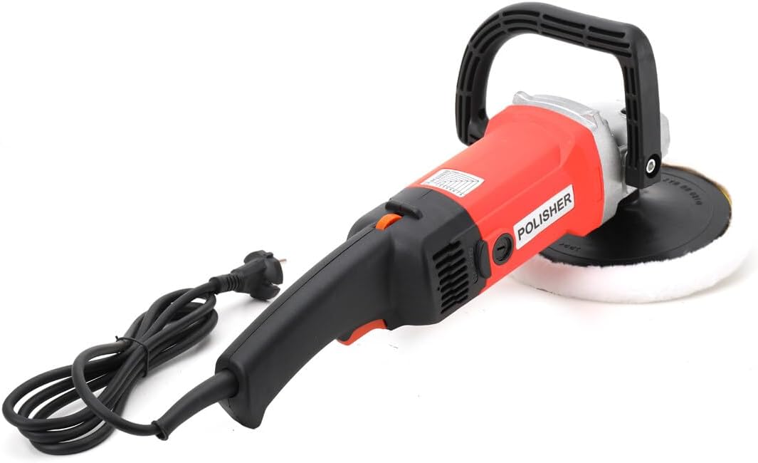 Cozyel Poliermaschine Schleifmaschine, 1400W Auto Polierer Poliergerät, 8 Variable Geschwindigkeit m
