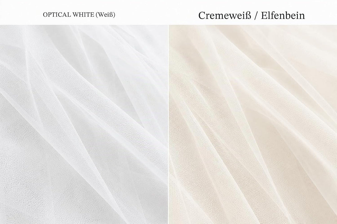 Hochzeit Brautschleier Lang Kathedrale Länge 1 Ebene Brautschleier Elegant Weich Tüllboden 274 cm Sc
