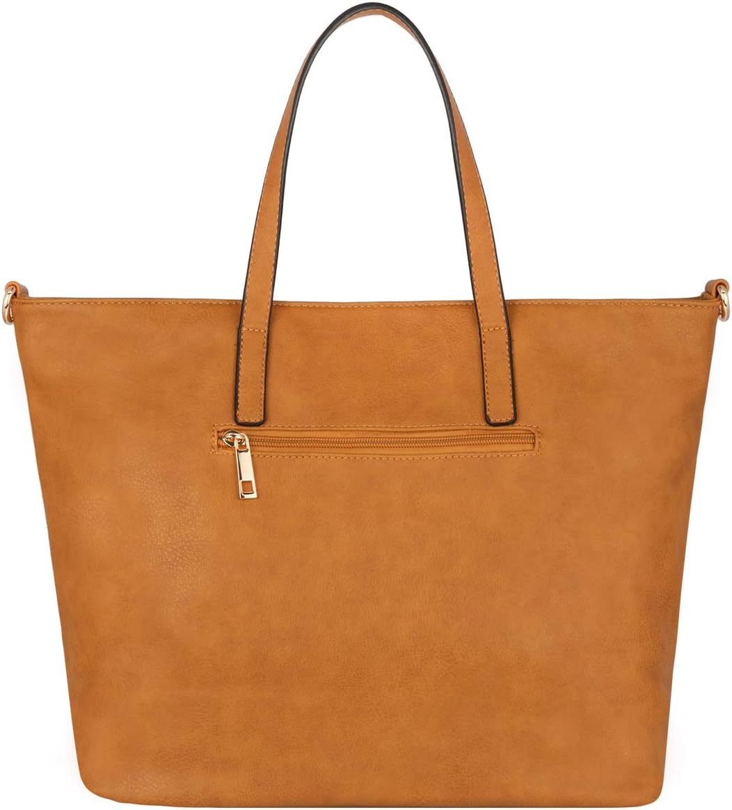 CRAZYCHIC - Damen Streifen Pailletten Handtasche - Tote Shopper Weiches PU Leder - Schultertasche Um