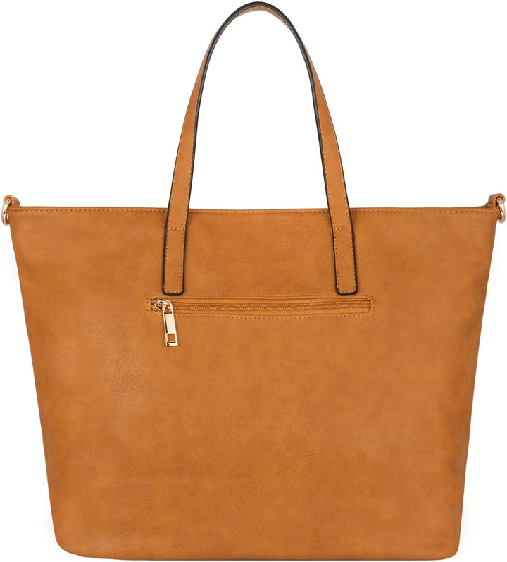CRAZYCHIC - Damen Streifen Pailletten Handtasche - Tote Shopper Weiches PU Leder - Schultertasche Um
