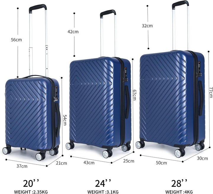 Cooleben NEWCOM Handgepäck Koffer aus umweltfreundlichem RPET-Material, Reisekoffer mit TSA-Schloss,