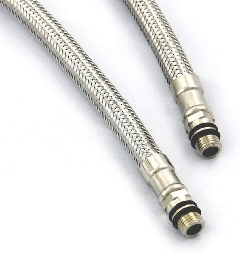 VBChome Inox Spültischarmatur Inox Silber Edelstahl 360°drehbar U- Form Küche Wasserhahn Küchenarmat