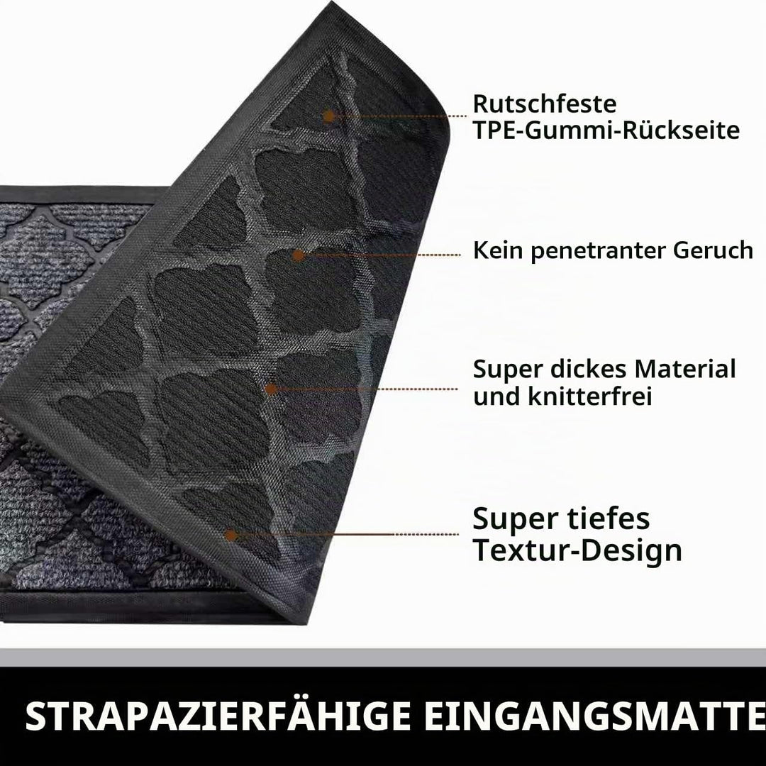 Qingbei Rina Grosse Fussmatten für den Aussenbereich, strapazierfähig, 60 x 90 cm, Vordertürmatte, A