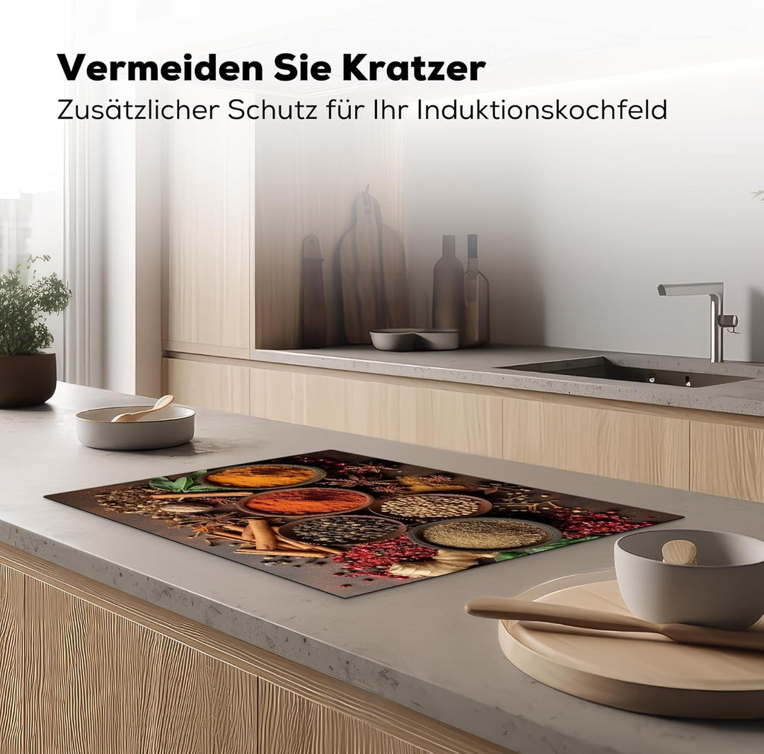 Herdabdeckplatte 75x52 cm Einteilig Ceranfeld Abdeckplatte Küche Deko Ceranfeldabdeckung Herdabdecku