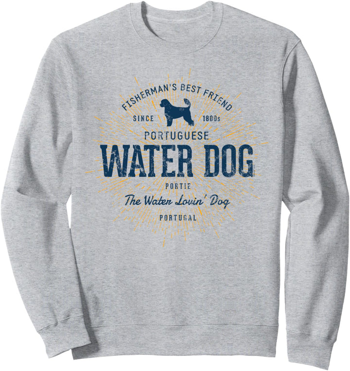 Portuguese Water Dog Vintage Portugiesischer Wasserhund Sweatshirt
