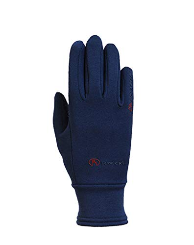 Roeckl Sports Winter Handschuh Warwick, Unisex Reithandschuh Freizeithandschuh (4, Marine)