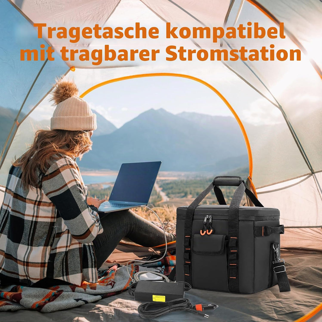Trunab Wasserdichte Tragetasche Kompatibel mit Jackery Explorer 300/500/1000/1000Pro/ECOFLOW River 2