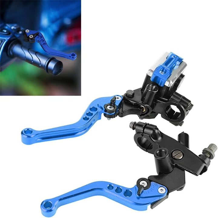 Keenso 1 Paar verstellbare Bremshebel und Kupplungshebel 7/8zoll Universal Motorradbremszylinder für