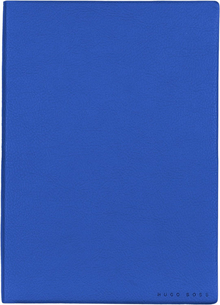 Hugo Boss Schreib-Set Kugelschreiber Gear Matrix Blue und A5 Notizblock Elegance Storyline Blue Plai