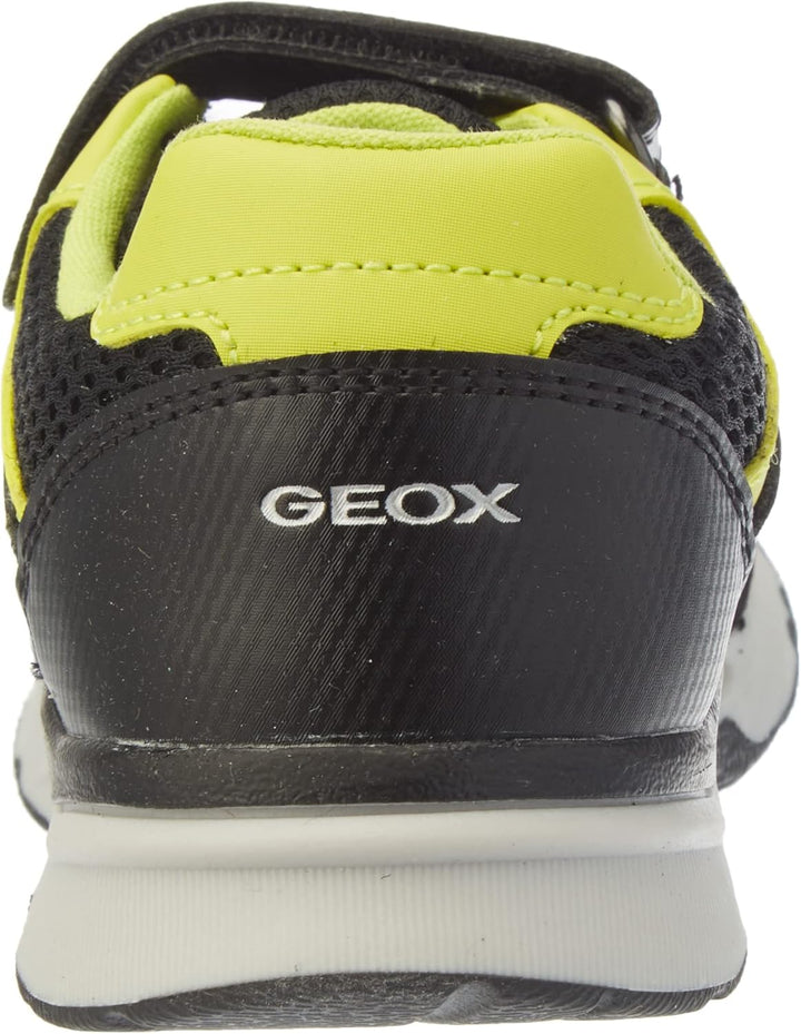 Geox Jungen B Pyrip Boy A Sneakers 21 EU Black Lime Green, 21 EU Black Lime Green