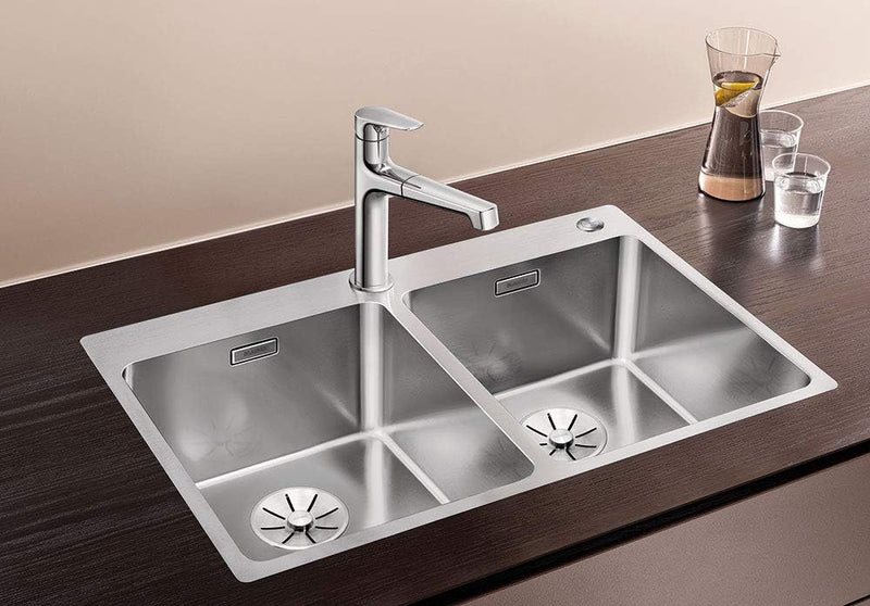 BLANCO ANDANO 340/340-IF/A | Edelstahl | Einbauart: Einbau von Oben & Flächenbündig | mit Ablauffern