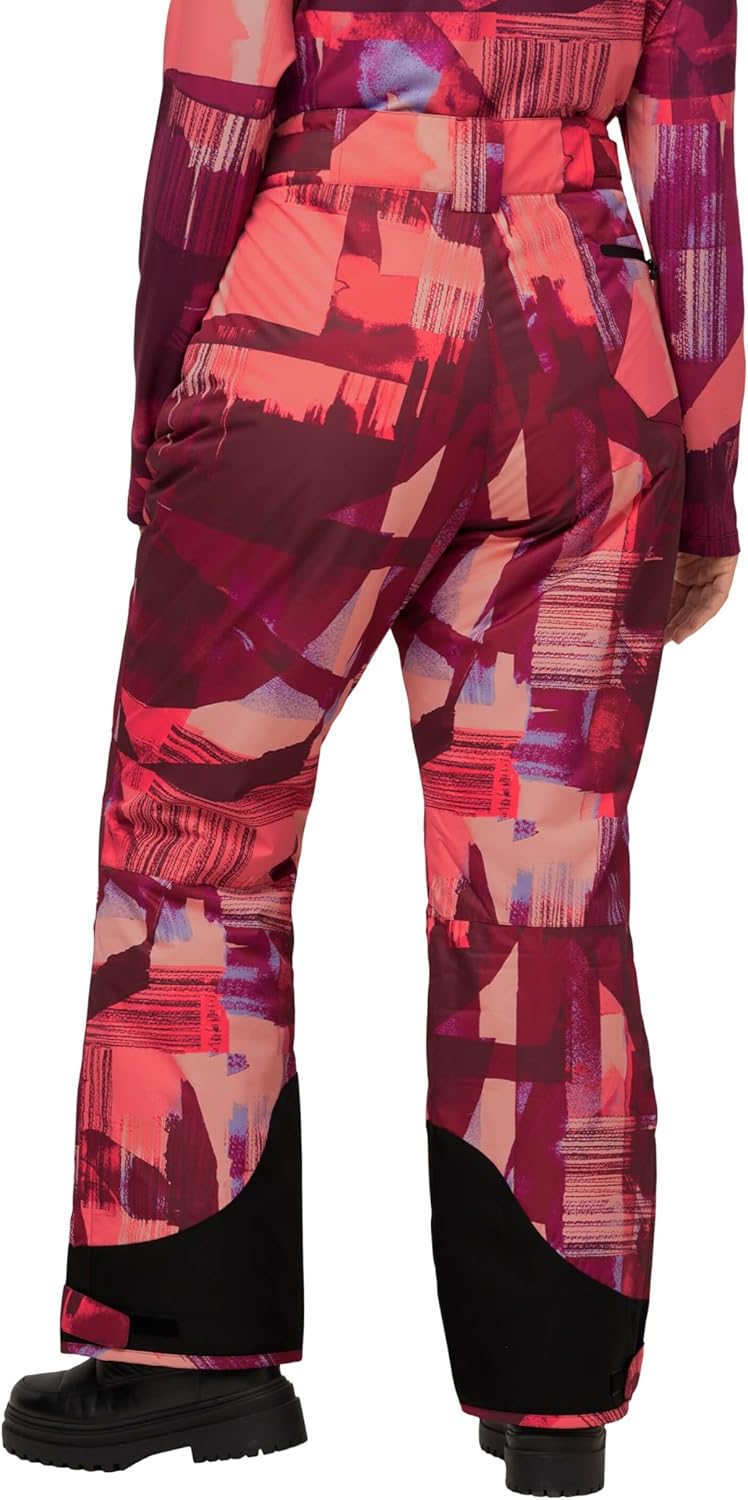 Ulla Popken Damen Skihose Bergaquarelldruck, Wasserdicht Hose, 42