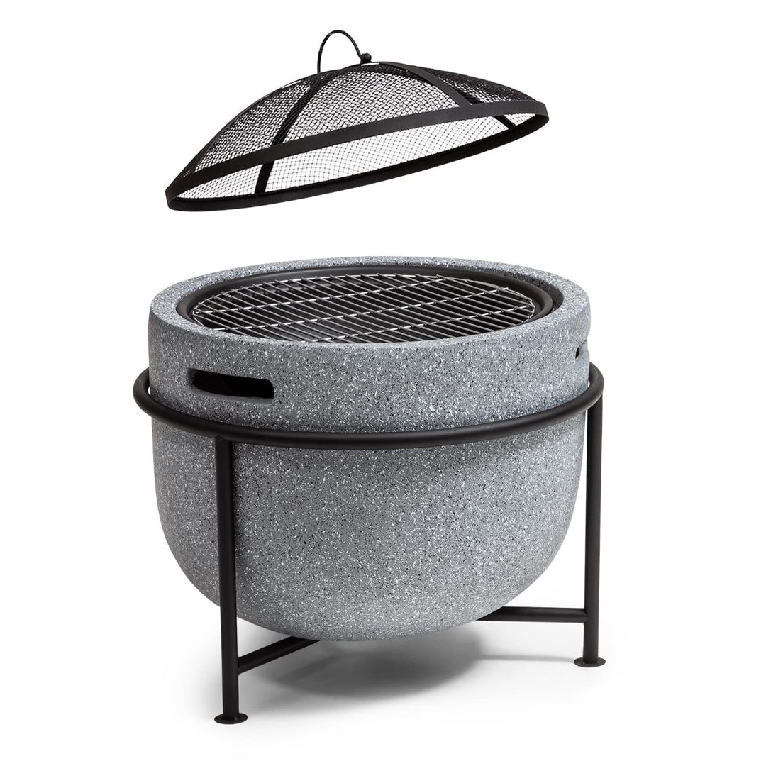 Blumfeldt Feuerschale, Tragbare Feuerstelle Outdoor, Feuerschalen für den Garten, Terrasse & Camping