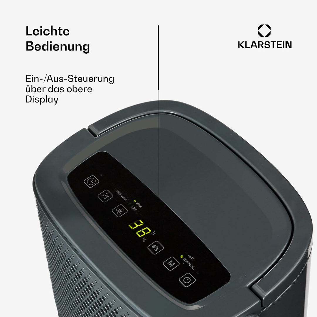 Klarstein Luftentfeuchter &amp; Luftreiniger Elektrisch, 10 L Raumentfeuchter Klein für Wohnung Schlafzi