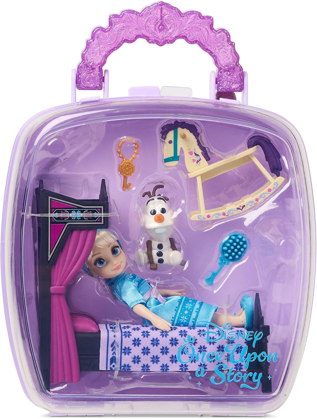 Disney Store Offizielles ELSA Minipuppen-Spielset, Die Eiskönigin - Völlig unverfroren, Once Upon a
