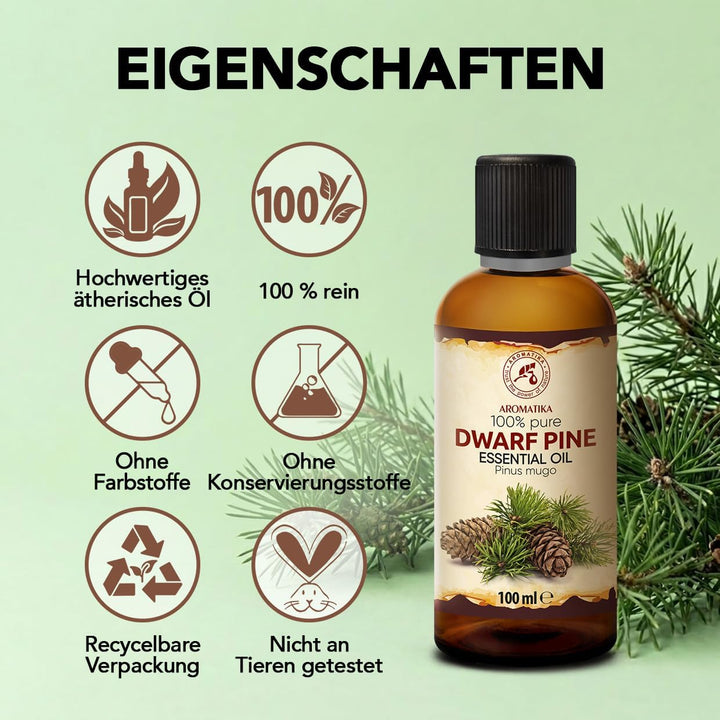 Latschenkieferöl 100ml - Pinus Mugo Leaf Oil - Österreich - Natürlich Ätherisches - Guten für Sauna