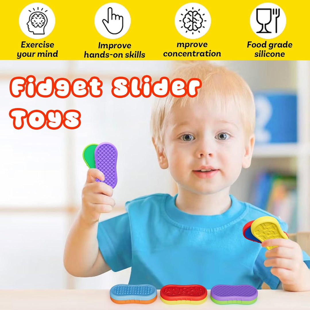 6 Stück Magnetische Fidget Toys, Magnetische Anziehungskraft Stress Bälle mit Silikonhülle, Sensory