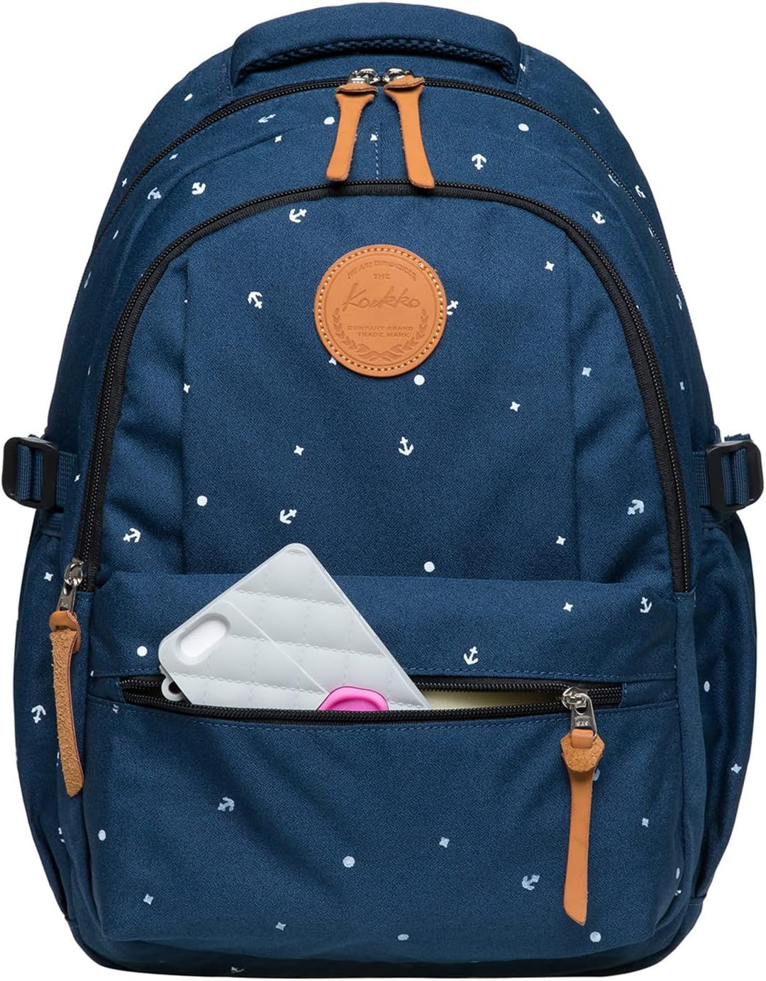 KAUKKO Schöner und durchdachter Rucksack mit 15 Zoll Laptopfach für Schule, Universität, 22 Liter Bl