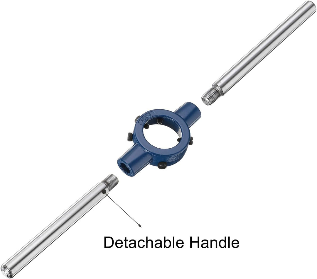 QUARKZMAN Schneideisenhalter Gewindeschneider Rundschneideisen 45mm (1,77") Einstellbarer Gewindesch