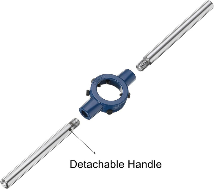 QUARKZMAN Schneideisenhalter Gewindeschneider Rundschneideisen 45mm (1,77") Einstellbarer Gewindesch