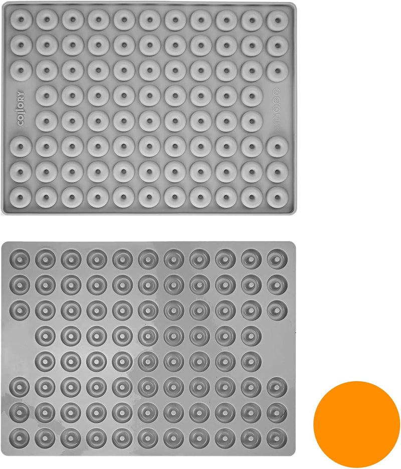 Collory Medium Donut (2,8cm) Silikon Backform für Hundekekse & Hundeleckerlis, Pralinenform, Schokol