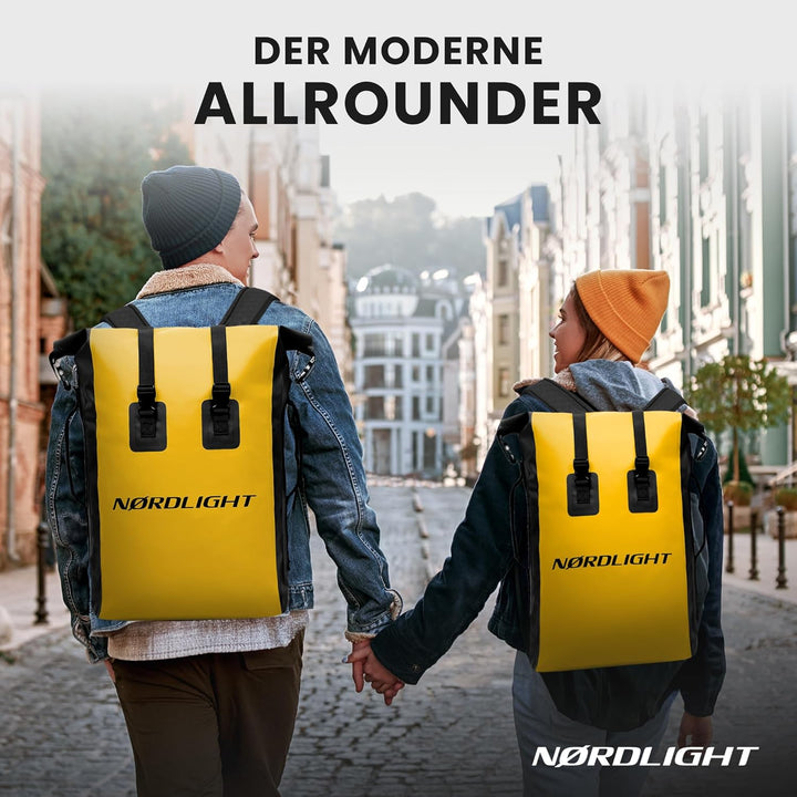 Nordlight Wasserdichter Rucksack Dry Bag 35l - Roll Top Rucksack mit gepolstertem Tragegurt, wasserd