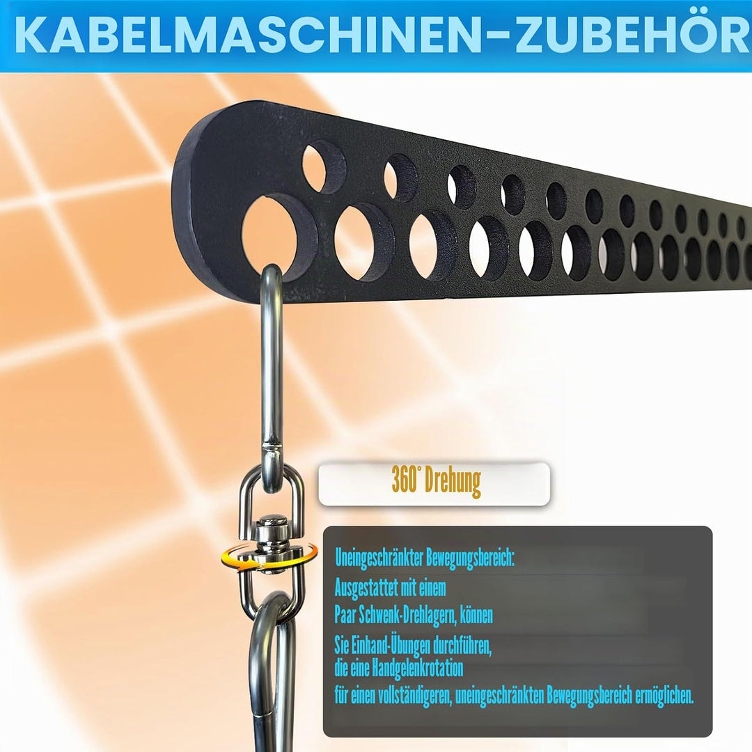 KORIKAHM Multi-Grip LAT Pull Down Bar für Home Gym Fitness, Spreizplatte LAT Pulldown Aufsätze für P