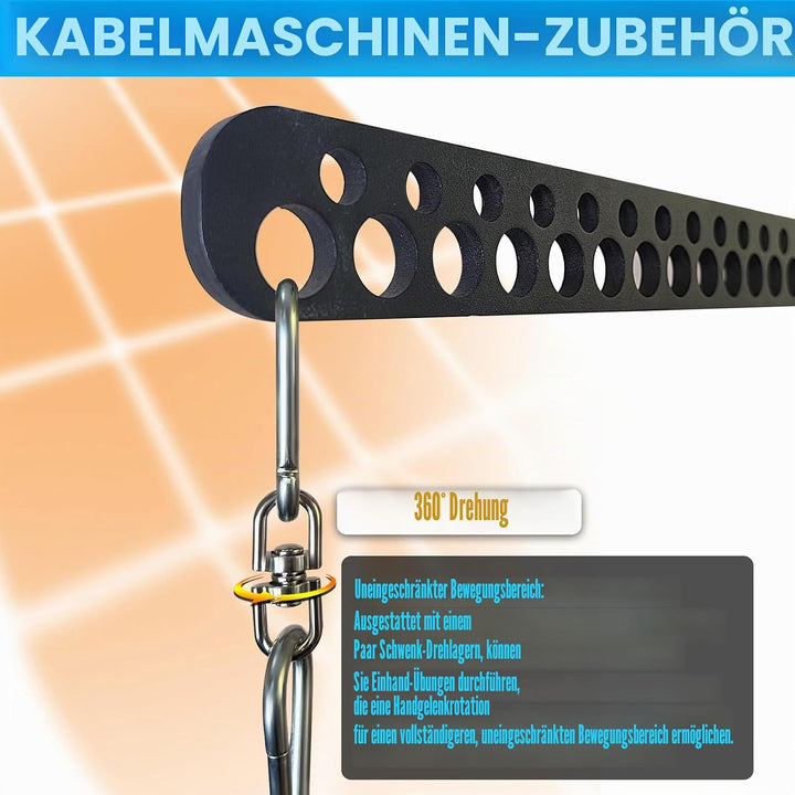 KORIKAHM Multi-Grip LAT Pull Down Bar für Home Gym Fitness, Spreizplatte LAT Pulldown Aufsätze für P
