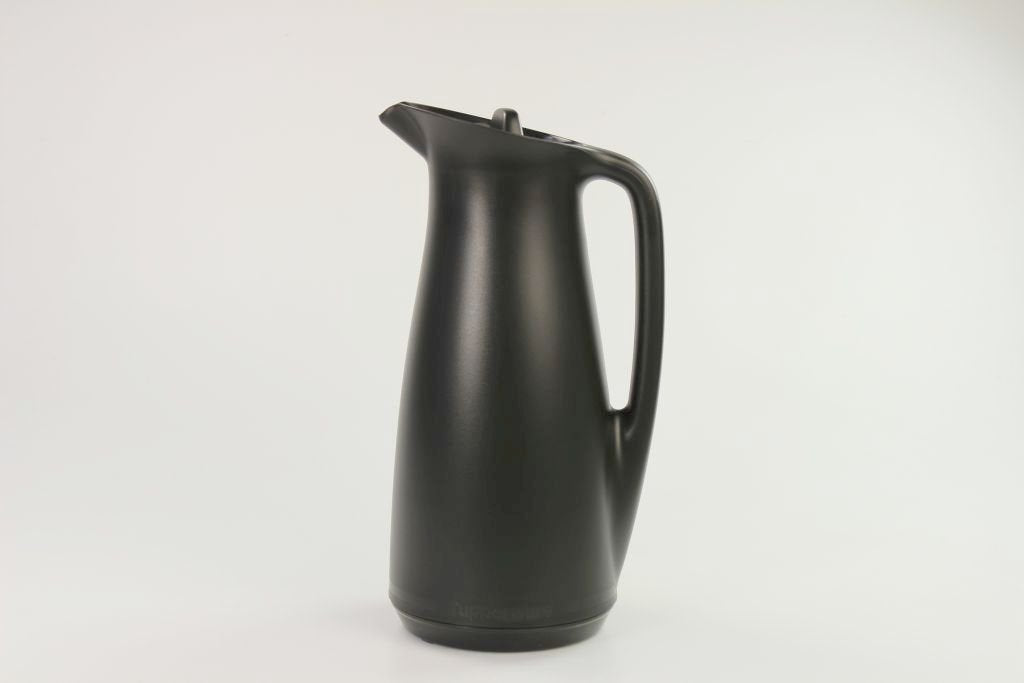 TUPPERWARE Exclusiv ThermoTup 1 L schwarz Thermowächter Thermoskanne Elegance