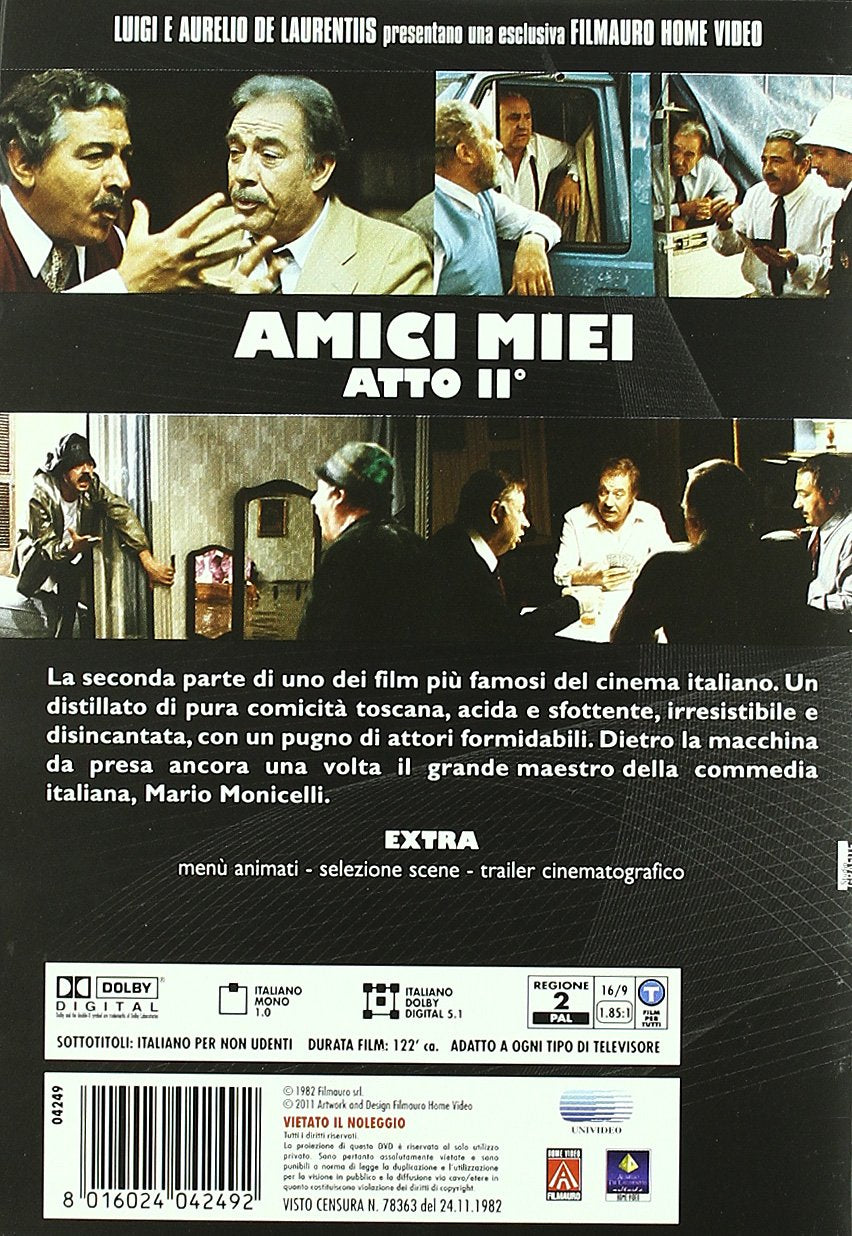Amici miei - La trilogia [3 DVDs] [IT Import], DVD