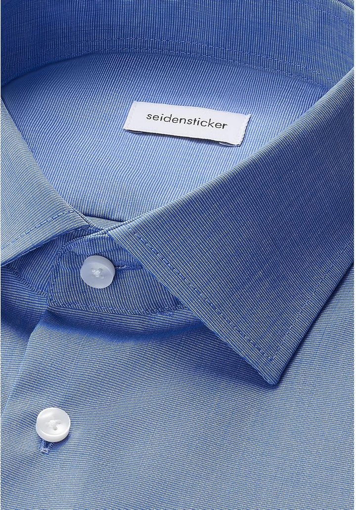 Seidensticker Herren Men Regular Shortsleeve Businesshemd 38 Mittelblau(003001), 38 Mittelblau(00300