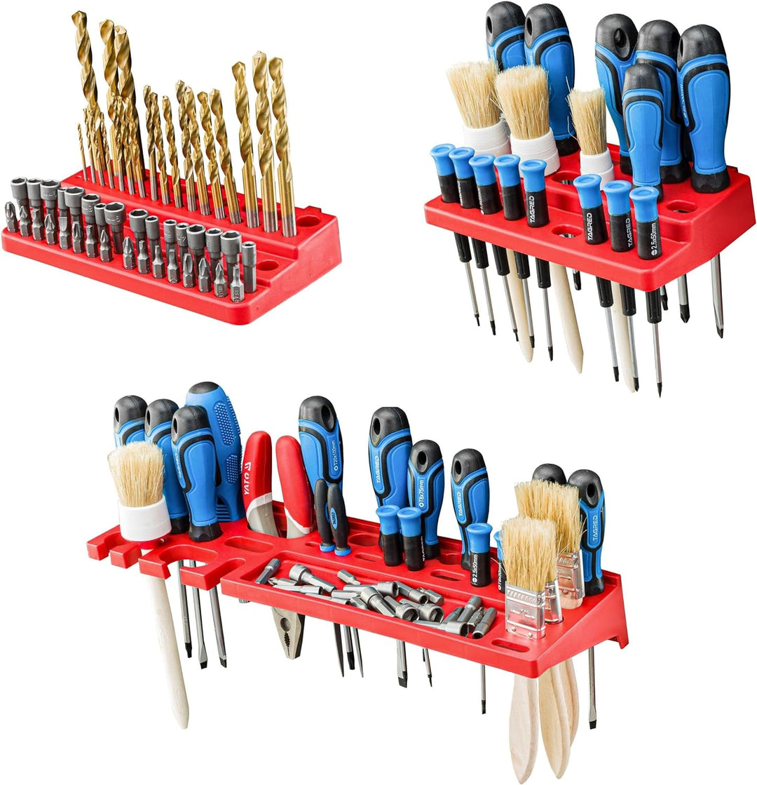 Lagersystem Werkstattregal | 172 x 78 cm | 50 stck. Box | Wandregal mit Werkzeughalterungen und Stap