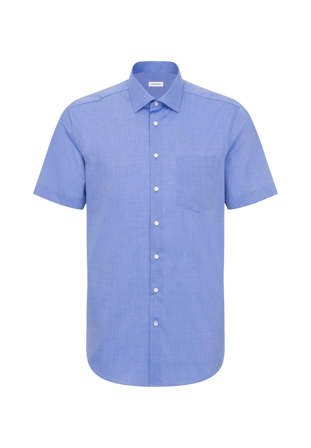 Seidensticker Herren Men Regular Shortsleeve Businesshemd 38 Mittelblau(003001), 38 Mittelblau(00300