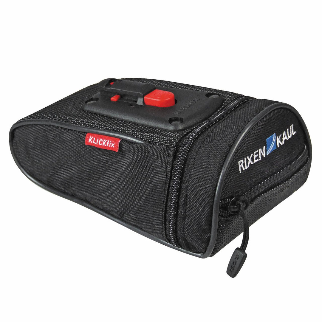KLICKFix 0296S Satteltasche Micro 80 Plus, Schwarz, 18 x 8 x 6 cm, Schwarz