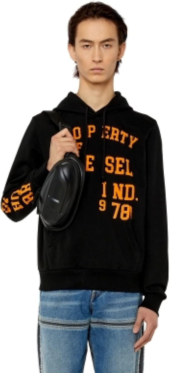 Diesel Herren Sweatshirt M Schwarz, M Schwarz