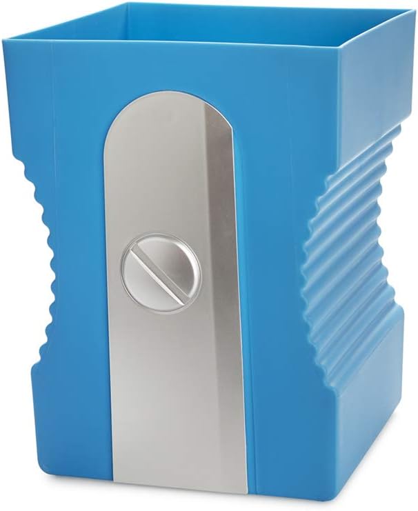 balvi Papierkorb Sharpener Farbe Blau Papierkorb in Form eines Bleistiftspitzers ABS-Kunststoff/Poly