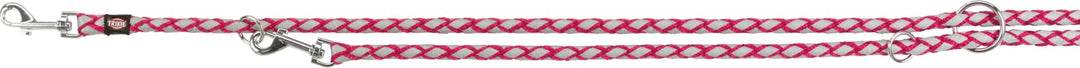 TRIXIE Hundeleine Cavo V-Leine L–XL, 2,00 m ø 18 mm in fuchsia - verstellbare Leine mit reflektieren